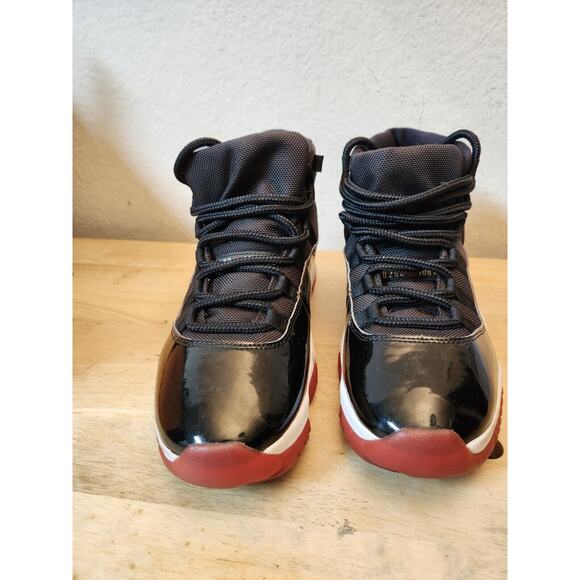 Nike Air Jordan‎ 11 Retro High Bred size 10 378037-061 OG XI Black - Picture 4 of 10